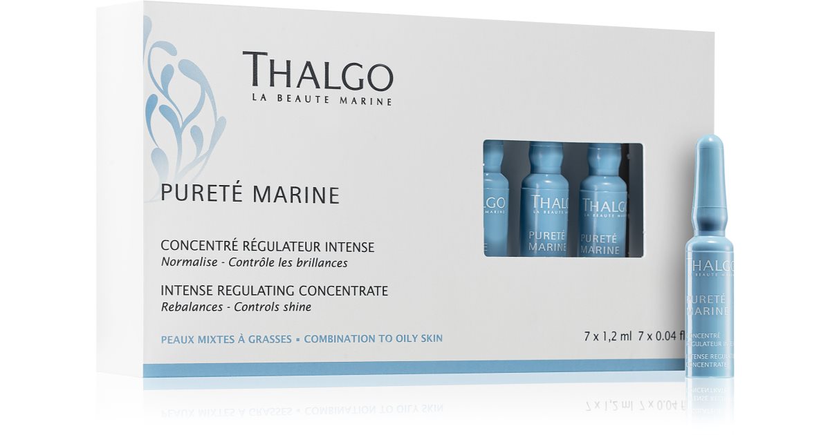 Thalgo Pureté Marine Intense Koncentrat regulujący do skóry tłustej i mieszanej 7x1,2 ml