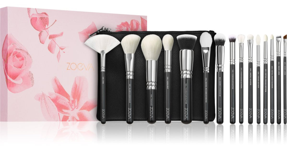 ZOEVA The Artists Silver Set di pennelli con custodia