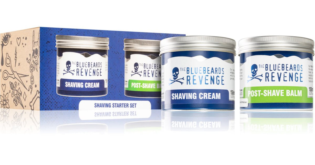 The Bluebeards Revenge Startsæt barbersæt barbercreme 150 ml + balsam efter barbering 150 ml