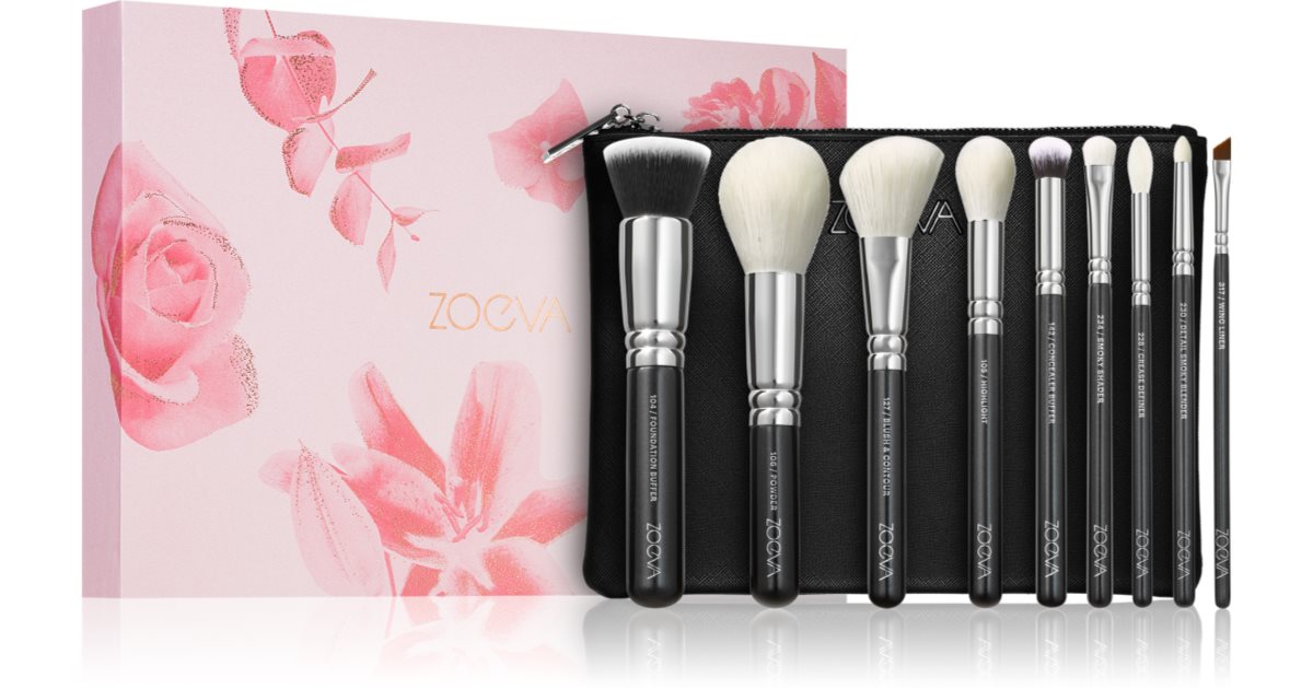 ZOEVA Set complet de pensule cu husă