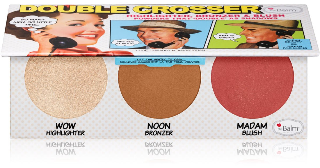 theBalm Double Crosser® 3 ב-1 פלטת פנים 8.5 גרם