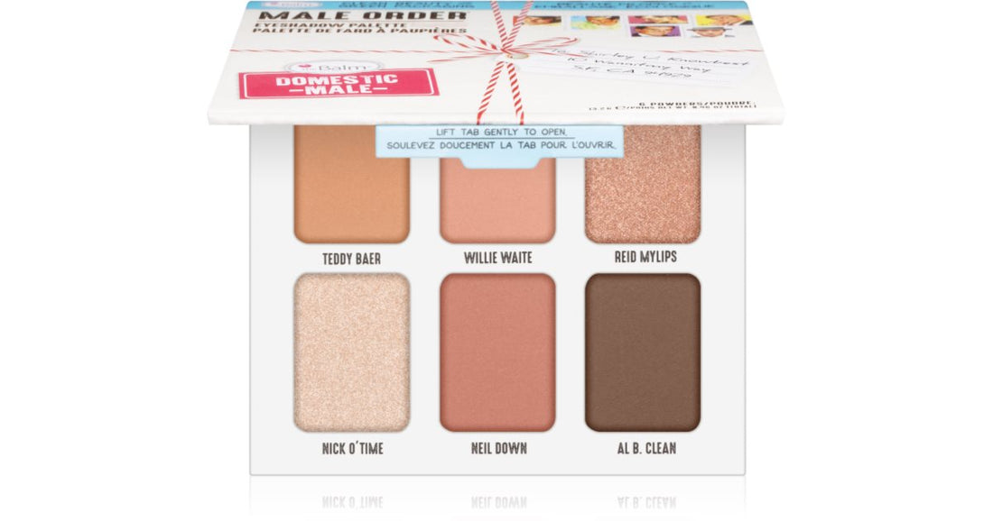 theBalm Paleta de sombras de ojos masculinas de Male Order® Domestic, 13,2 g