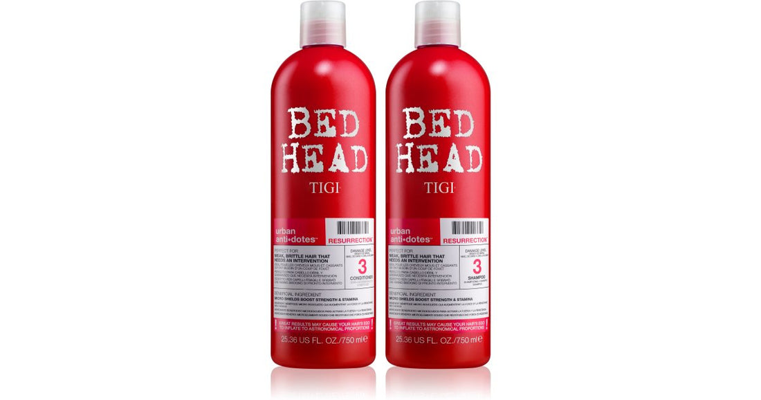 TIGI Łóżko Head Urban Antidotes Resurrection pakiet wartościowy (do włosów słabych, zmęczonych) dla kobiet szampon 750 ml + odżywka 750 ml