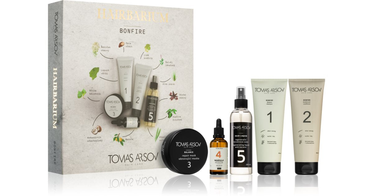 Tomas Arsov coffret cadeau cheveux HAIRBARIUM bonfire