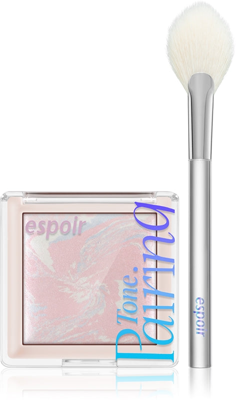 espoir Tone Pairing Highlighter ピンクマリンカラーのブラシ付きフェイス＆アイゾーン用イルミネーター 9,6 g 