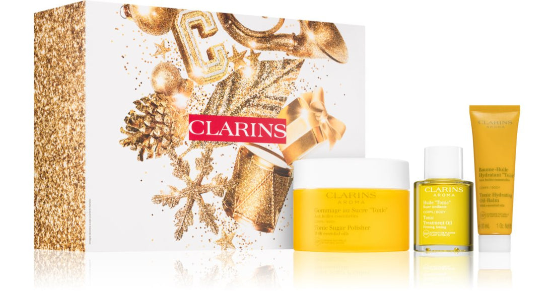 Clarins Tonic Collection set caixa de oferta nutritiva e hidratante 