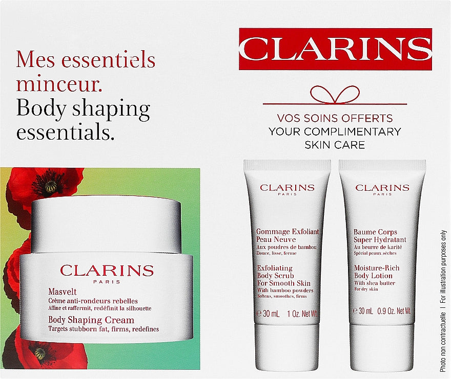 Set Clarins Masvelt (b/cr/200ml + b/scr/30ml + b/lot/30ml)