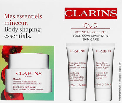 Set Clarins Masvelt (b/cr/200ml + b/scr/30ml + b/lot/30ml)