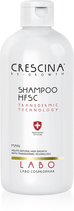 Crescina 트랜스더믹 샴푸 anti-숱 감소 및 anti-탈모 남성용 500 ml 