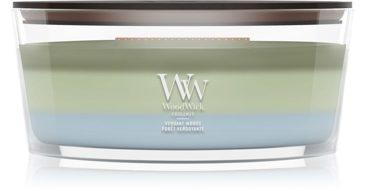 Woodwick Trilogy Verdant Woods 453,6 g — شمعة