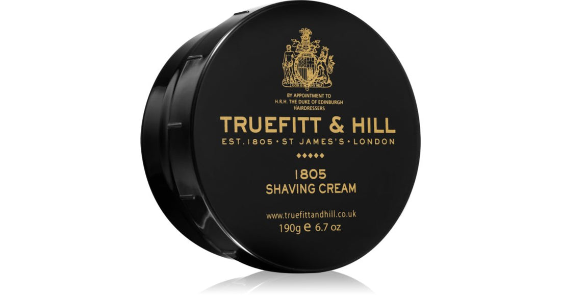 Truefitt &amp; Hill 1805 Bowl barbercreme til mænd 190 g