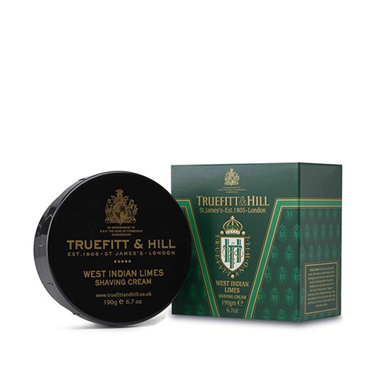 Truefitt &amp; Hill Bol de crème à raser au citron vert des Antilles 190 g
