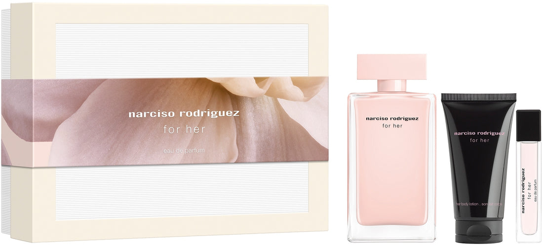Narciso Rodriguez For Her Set (edp/100ml + edp/mini/10ml + b/lot/50ml)