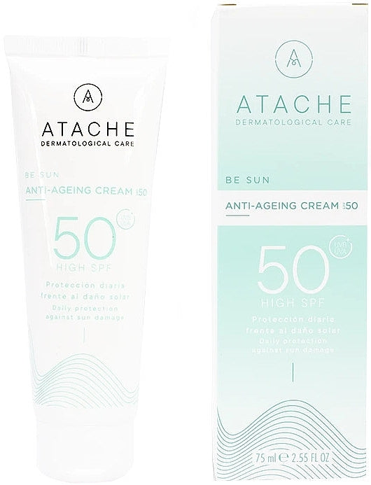 Crema viso antietà con protezione solare Atache Be Sun Anti-Age Cream Spf 50 75 ml