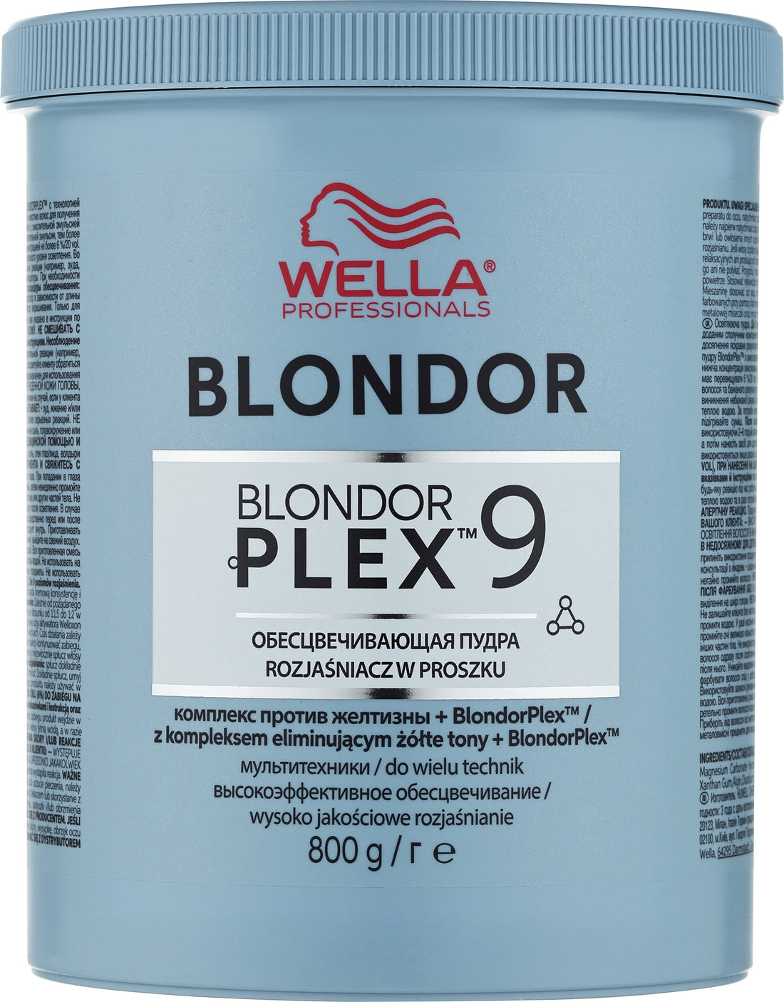 Polvere schiarente per capelli Wella Blondor Plex 9 Powder Lightener 800 g