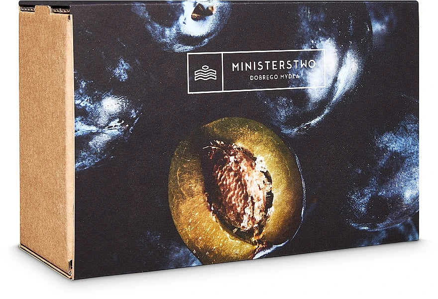 Set Ministerstwo Dobrego Mydła Plum Set (scr/300g + stick/balm/75g + butter/30ml)