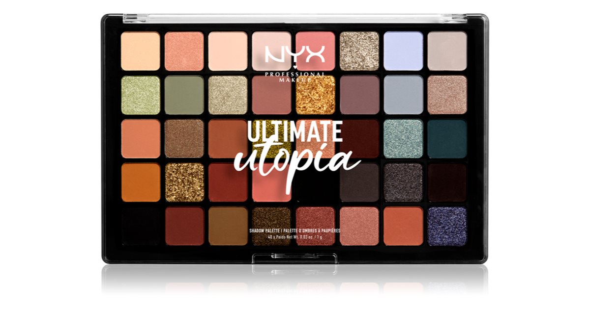 NYX Professional Makeup Ultimate Utopia — palette ombretti 40 tonalità 40× 1 g