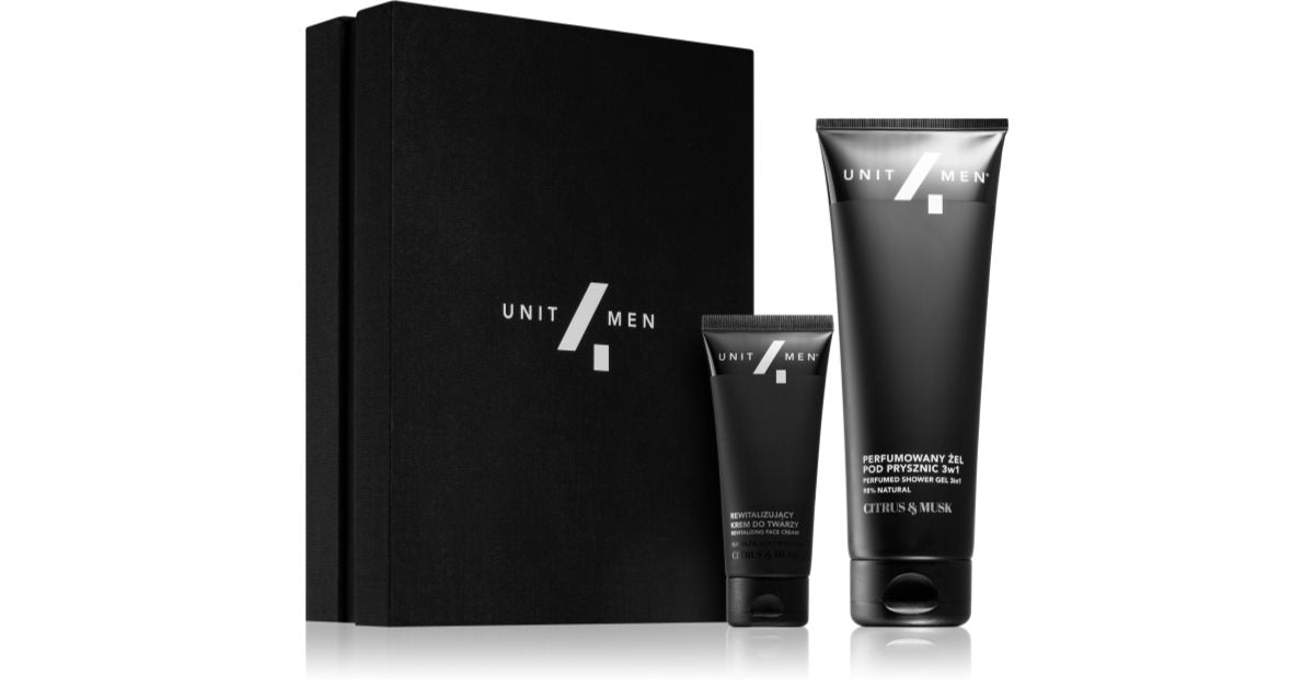 Coffret revitalisant Unit4Men cèdre et musc pour hommes