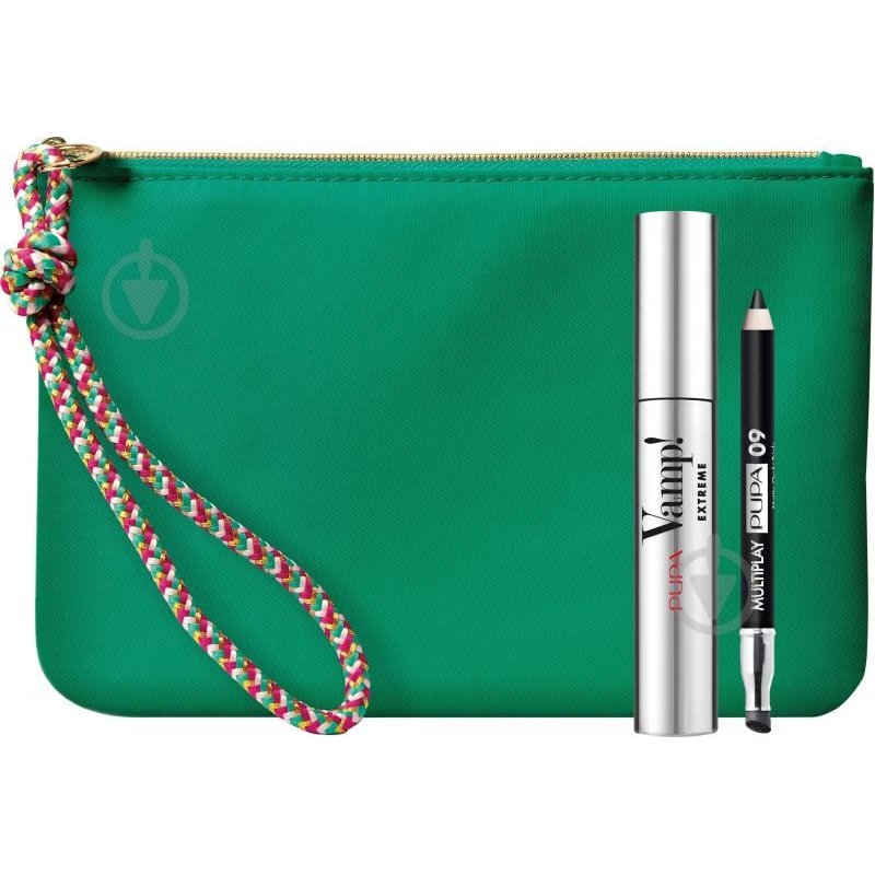 Pupa Vamp! Extreme &amp; Mini Multiplay (mascara/12ml + pencil/0,8g + bag) Set