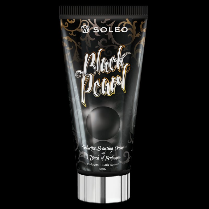 Solcreme med multibronzer, kollagen, aloe vera og kukuiolie Soleo Black Pearl 150 ml