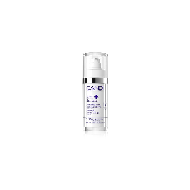 Crema solare viso con SPF 30 Bandi Medical Expert Anti Irritated Mineral Cream SPF30 30 ml