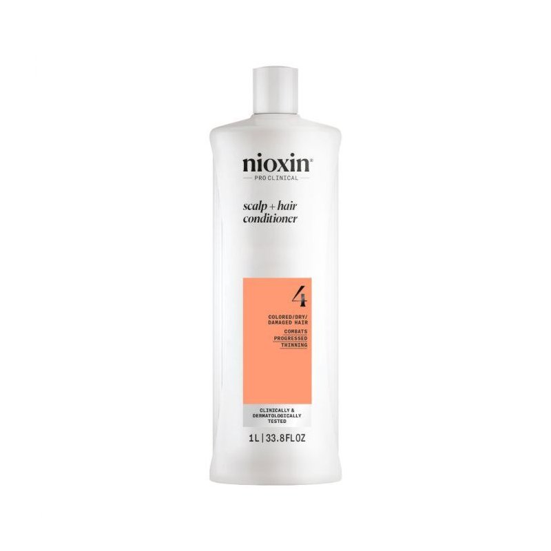 Nioxin Sistema 4 - Acondicionador - Cabello Teñido y Dañado Con Debilitamiento Avanzado 1000ml