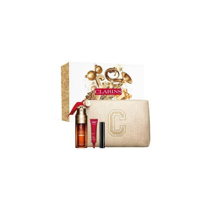 Set Clarins (ser/50ml + eye/cr/8ml + mascara/3ml + bag/1pc)