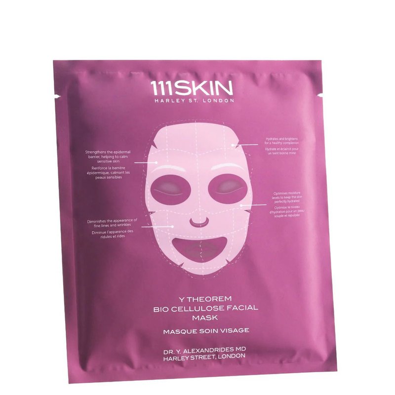 Maschera viso lenitiva e curativa 111SKIN Y Theorem Bio Cellulose Facial Mask Box 5 x 23 ml