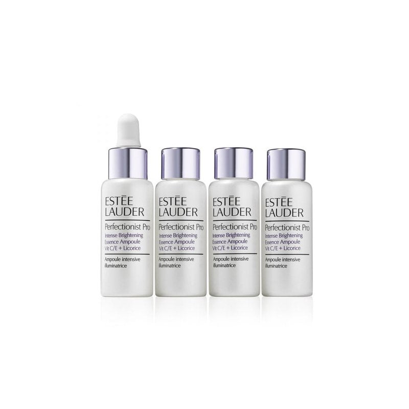 Estée Lauder Perfectionist Pro Intense Brightening Essence Ampoule — essenza viso con vitamina C/E e liquirizia 4 x 10 ml