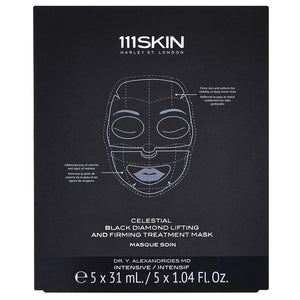 111Skin Celestial Black Diamond Lifting And Firming Mask — قناع رفع وثبات للوجه والرقبة 5 حبة.