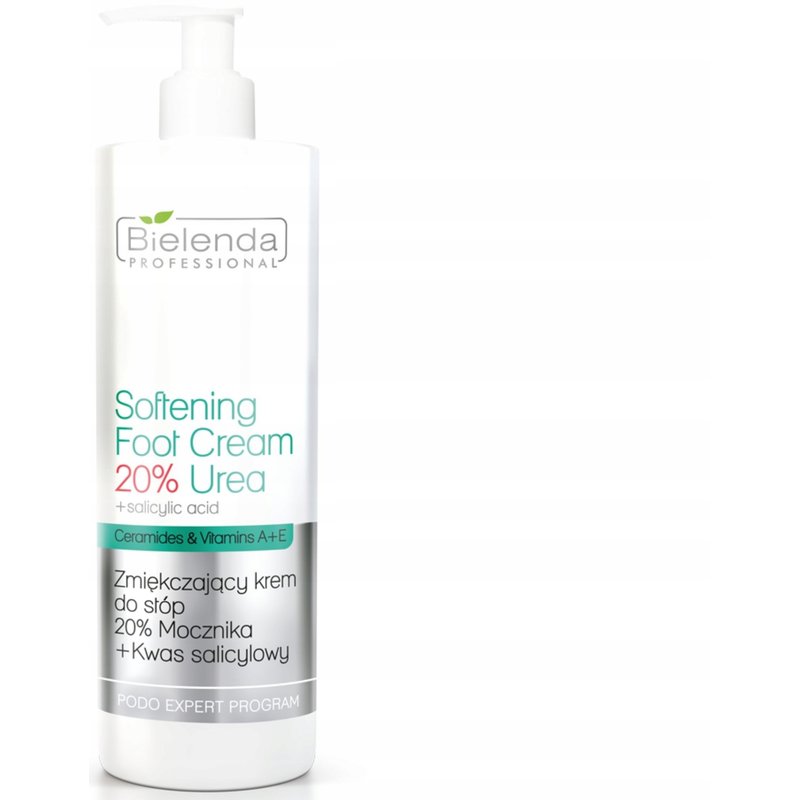 Crema piedi emolliente 20% urea + acido salicilico Bielenda Professional Podo Expert Program Softening Foot Cream 20% Urea 500 ml