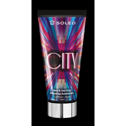 Krem opalający do solarium z kofeiną i algami Soleo City 150 ml