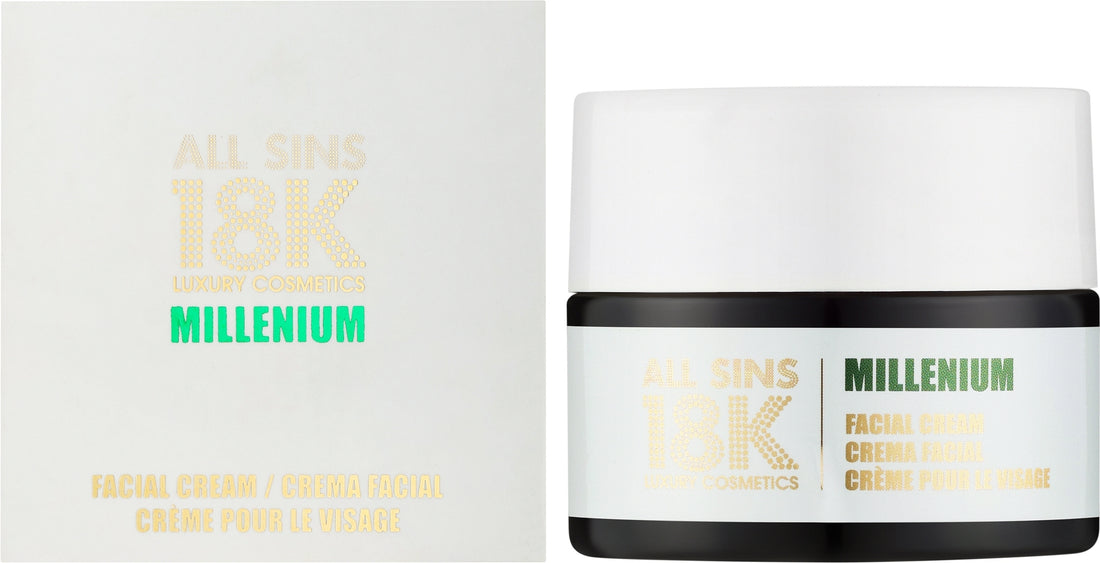 Crema viso rigenerante All Sins 18k All Skin Happy Beauty Enhancing Facial Cream 50 ml