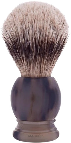 Pennello da barba, misura 12 Plisson Horn &amp; High Mountain White Shaving Brush