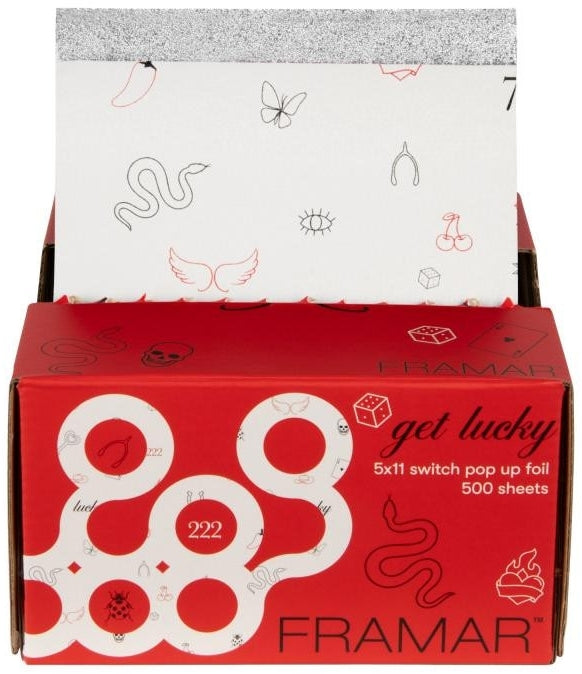 Pellicola goffrata, 5cm x 11cm Framar Get Lucky Pop Up Foil 500 pz.