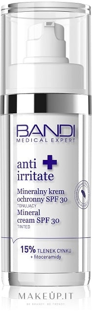Crema solare viso con SPF 30 Bandi Medical Expert Anti Irritated Mineral Cream SPF30 30 ml