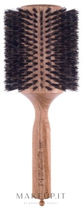 Spazzola termica con manico in legno e setole rinforzate di cinghiale d92mm 3ME Maestri Triangolo Brush