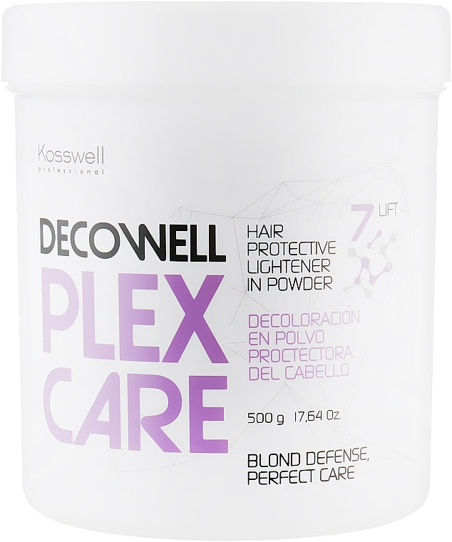 Polvere decolorante per capelli Kosswell Professional Decowell Plex Care 500 g