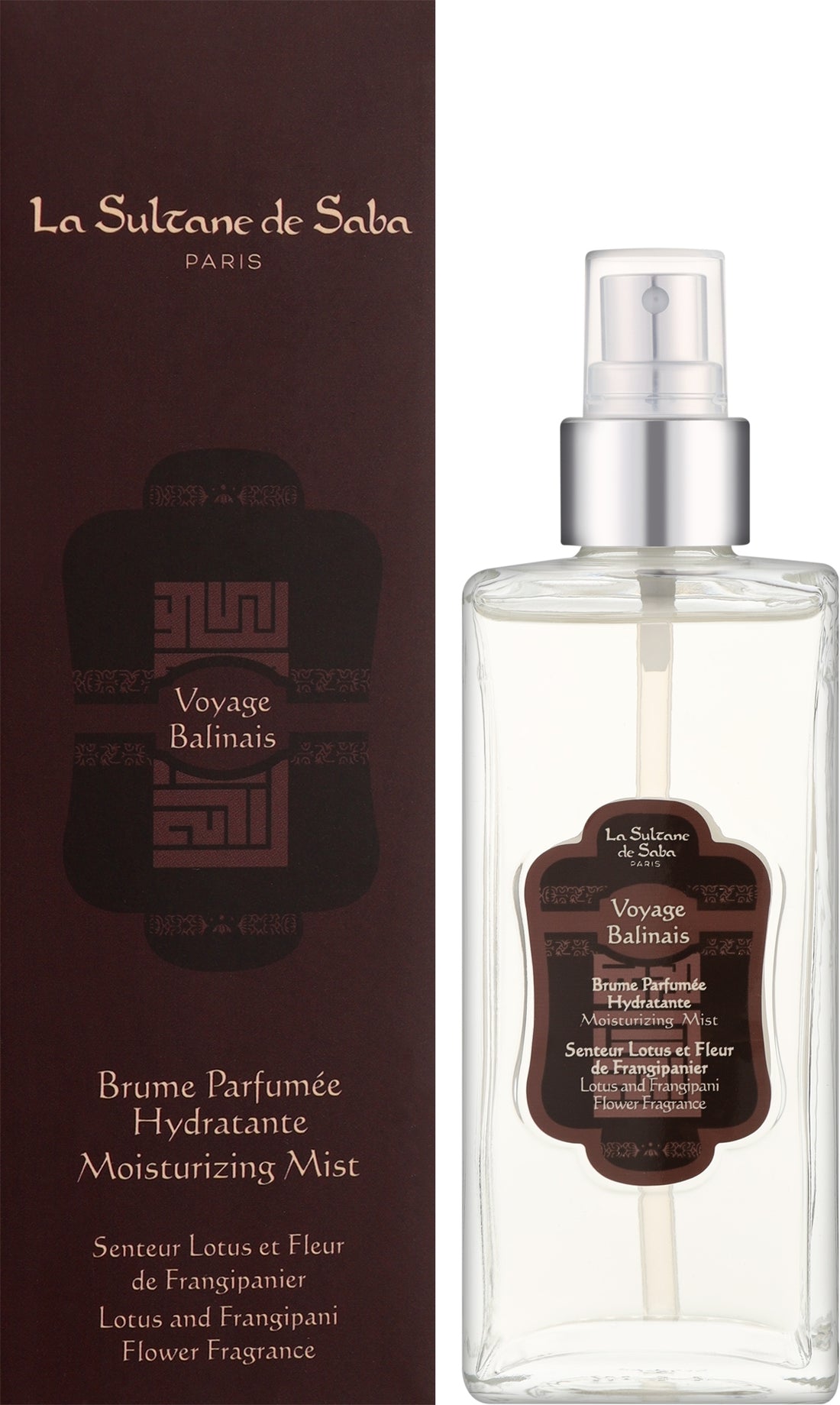 Spray per il corpo con profumo di loto e frangipani La Sultane de Saba Moisturizing Body Mist Lotus And Frangipani Flower 200 ml