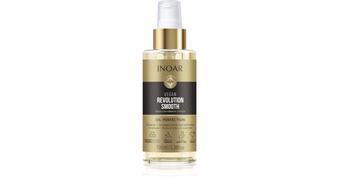 INOAR Vegan Revolution Smooth разглаживающее масло для волос 100 мл 