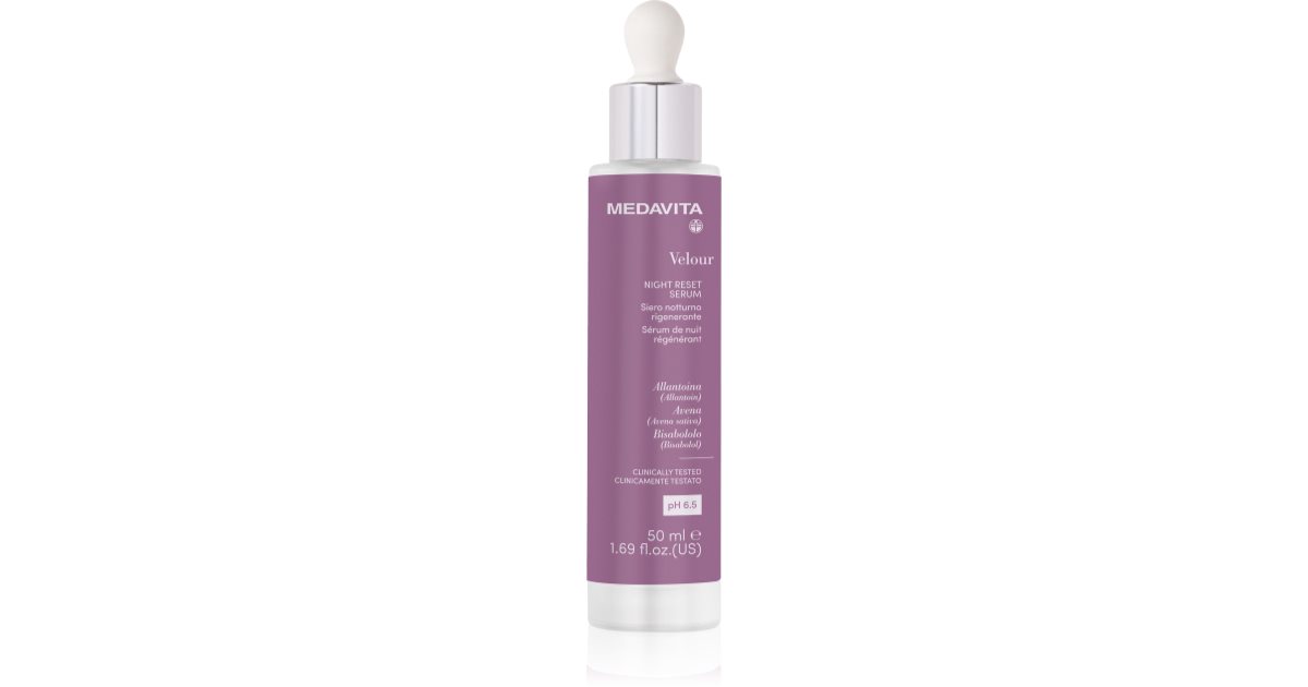 Medavita Velour Night Reset regenerating serum for face and scalp 50 ml 