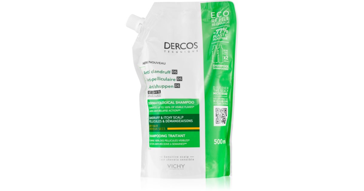 Vichy Dercos anti-roosshampoo voor droog haar 390 ml