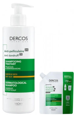 Vichy Dercos Routine Capelli Antiforfora Secchi con ricarica — علاج الشعر