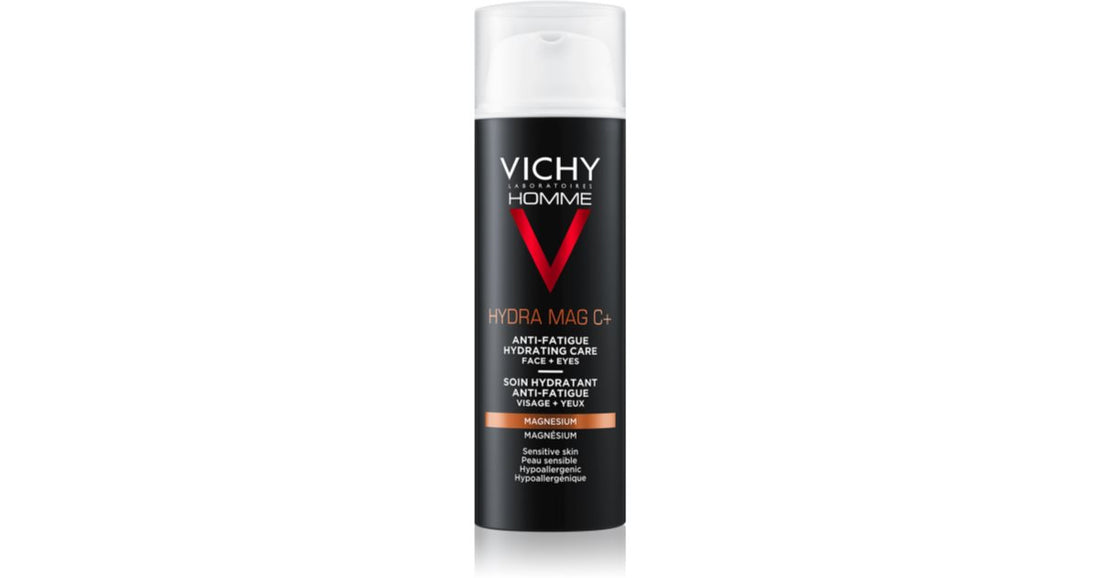 Vichy Homme Hydra-Mag C 保湿抗疲劳面部和眼周护理霜 50 毫升