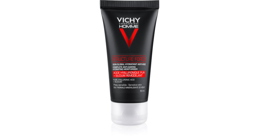 Vichy Man Structure Force anti-rynke opstrammende creme med hyaluronsyre 50 ml