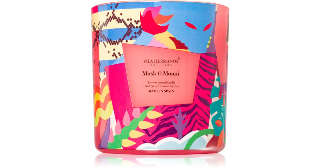 Vila Hermanos Vela perfumada Musk &amp; Monoi Ano 70 200 g