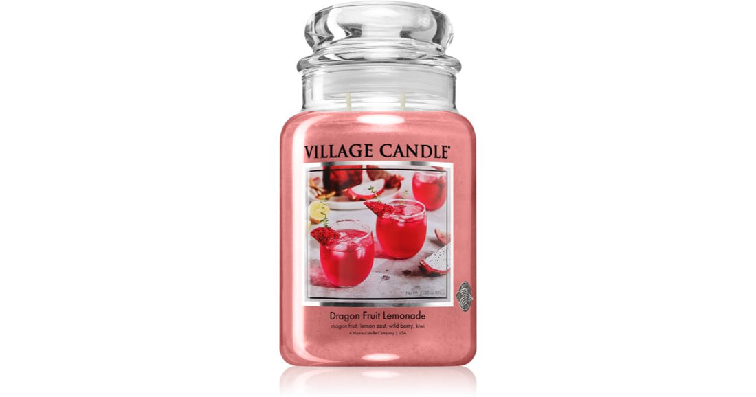 Village Candle شمعة معطرة بفاكهة التنين والليمون 602 جم