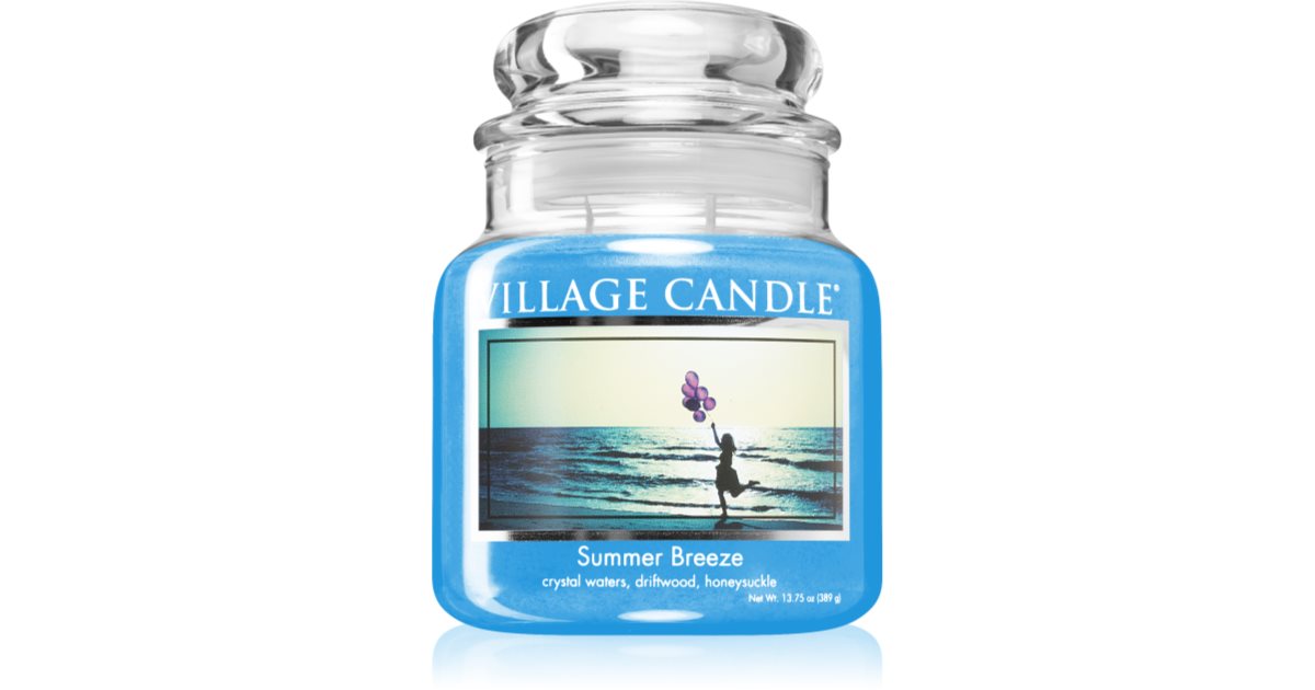 Village Candle Summer Breeze geurkaars (glazen deksel) 602 g