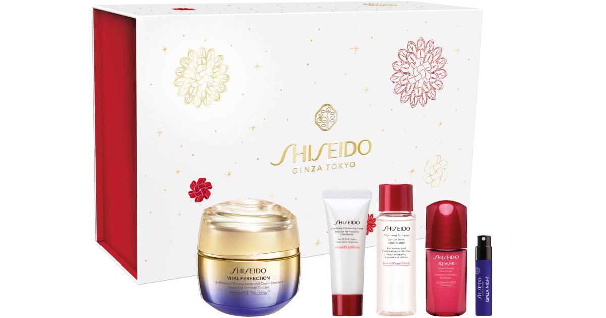 Shiseido Vital Perfection Uplifting &amp; Firming Cream Enriched conjunto de presente 