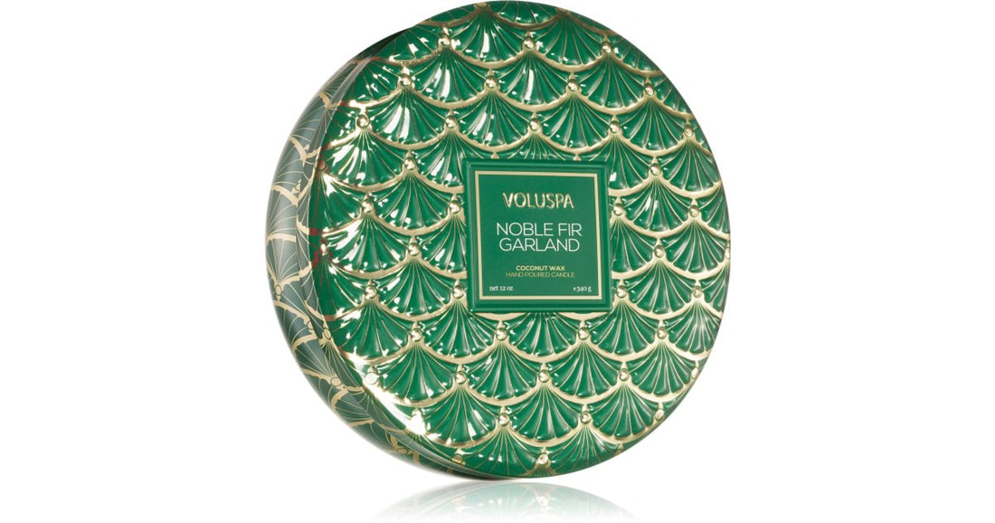 VOLUSPA شمعة معطرة جابونيكا هوليداي نوبل فير جارلاند في علبة 340 جم